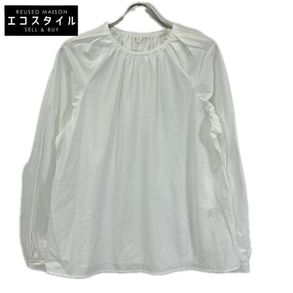 Deuxieme Classe ドゥーズィエムクラス 25年製 ホワイト Inspiring Blouse ギャザーブラウスシャツ トップス