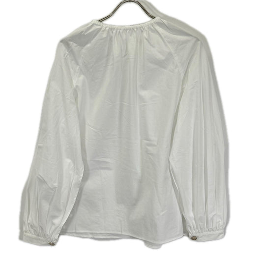 Deuxieme Classe ドゥーズィエムクラス 25年製 ホワイト Inspiring Blouse ギャザーブラウスシャツ トップス