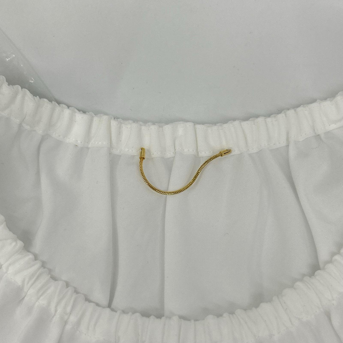 Deuxieme Classe ドゥーズィエムクラス 25年製 ホワイト Inspiring Blouse ギャザーブラウスシャツ トップス