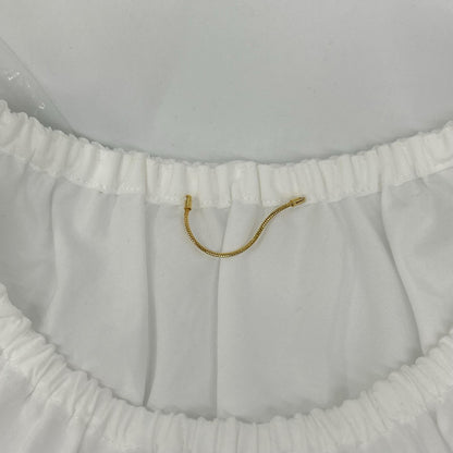 Deuxieme Classe ドゥーズィエムクラス 25年製 ホワイト Inspiring Blouse ギャザーブラウスシャツ トップス