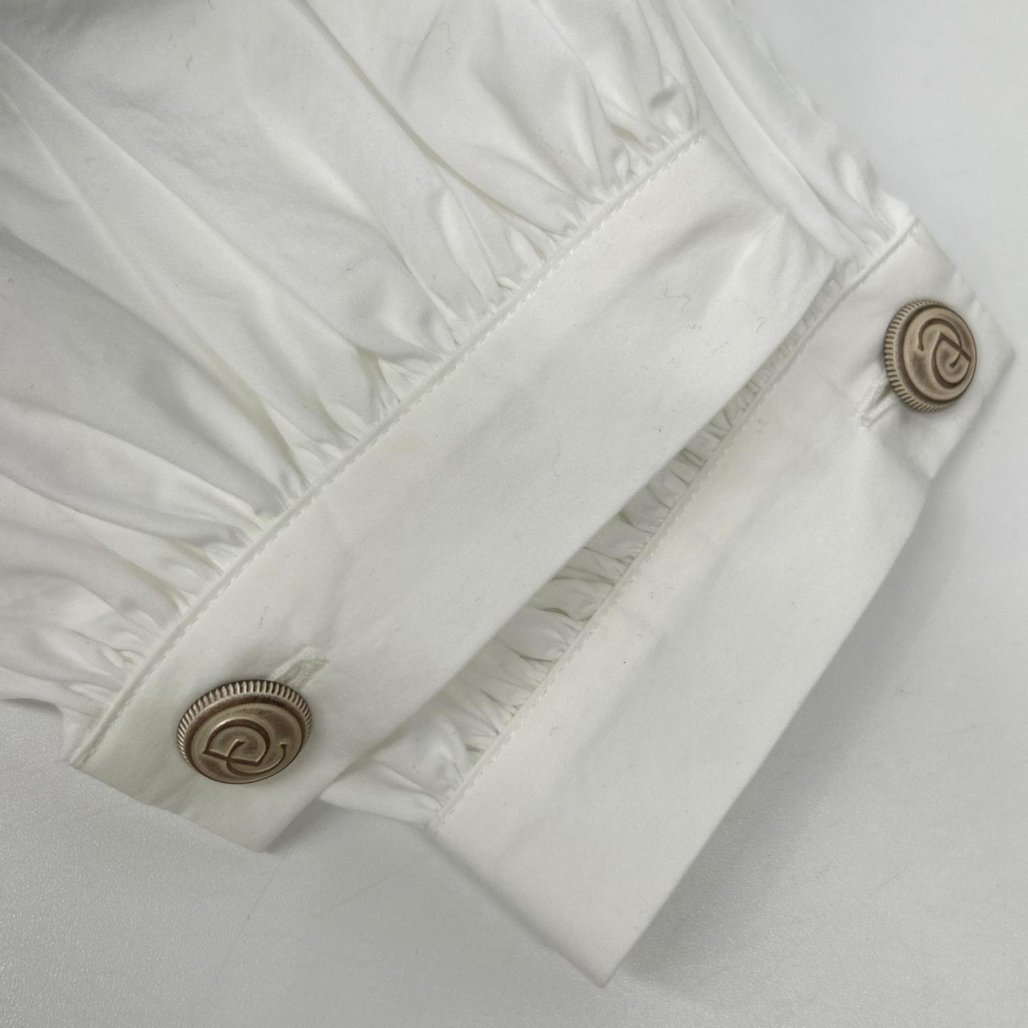 Deuxieme Classe ドゥーズィエムクラス 25年製 ホワイト Inspiring Blouse ギャザーブラウスシャツ トップス