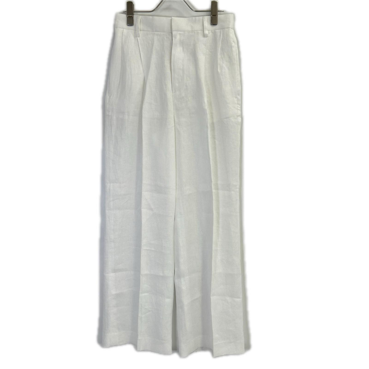 MUSE ミューズ 26年製 ホワイト OGLINEN Wタックワイドパンツ ボトムス