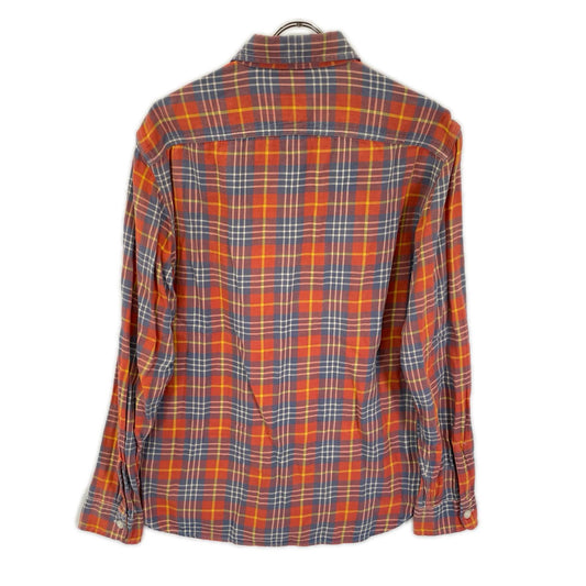 RRL ダブルアールエル 782889985001 オレンジ×ブルー コットン ヴィンテージチェック Farrell West Sport Shirt トップス