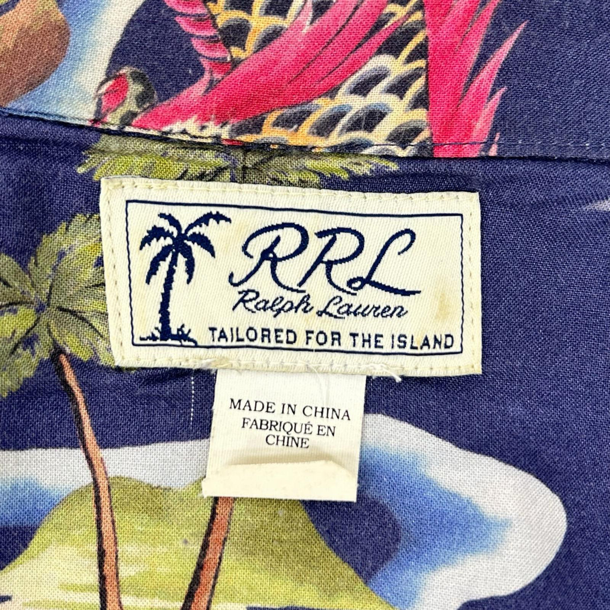 RRL ダブルアールエル 782733266001 ブルー レーヨン TROPICAL PRINT HAWAIIAN CAMP SHIRTS トップス