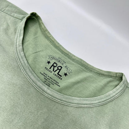 RRL ダブルアールエル 782775286003 デザートグリーン コットン ガーメントダイ ロードランナー ショートスリーブカットソー トップス