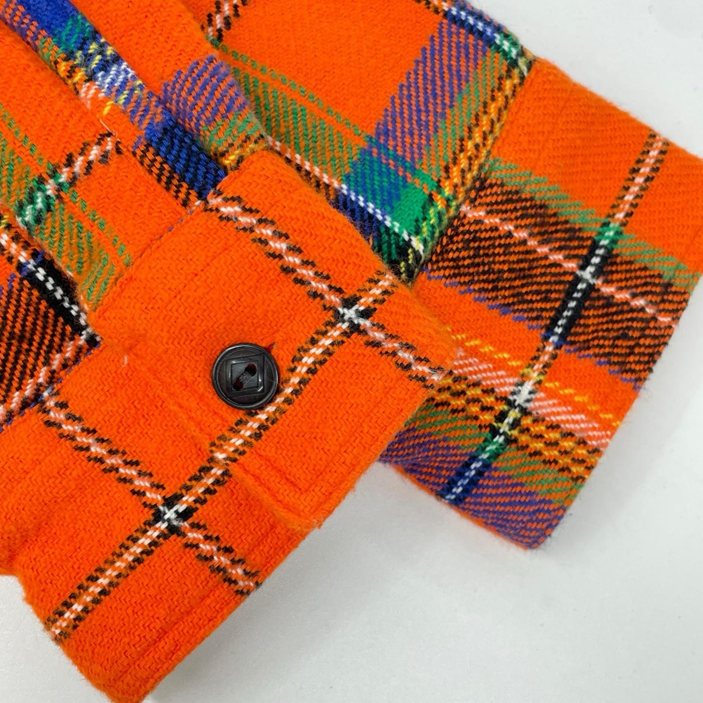 POLObyRalphLauren ポロラルフローレン オレンジ コットン クラシックフィット ボアライニング フリースラインド プラッド フランネルオーバーシャツジャケット ジャケット