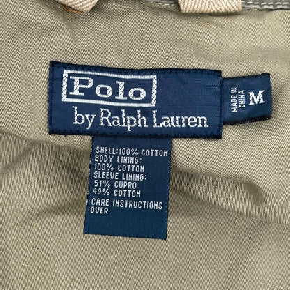 POLObyRalphLauren ポロラルフローレン 90's カーキ コットン TALONジップ チンストラップ ジップアップ サファリジャケット ジャケット