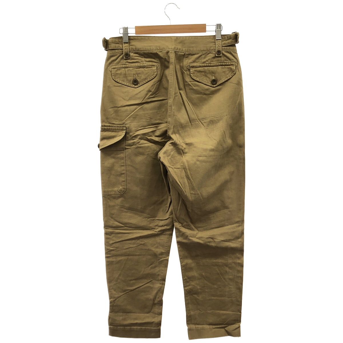 POLObyRalphLauren ポロラルフローレン 710879956001 ベージュ コットン リラックスフィット プリーツ バギーチノカーゴパンツ ボトムス