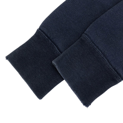POLObyRalphLauren ポロラルフローレン ネイビー コットン フロッキープリント ヴィンテージ加工スウェットプルオーバー トップス