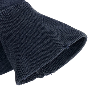 POLObyRalphLauren ポロラルフローレン ネイビー コットン フロッキープリント ヴィンテージ加工スウェットプルオーバー トップス