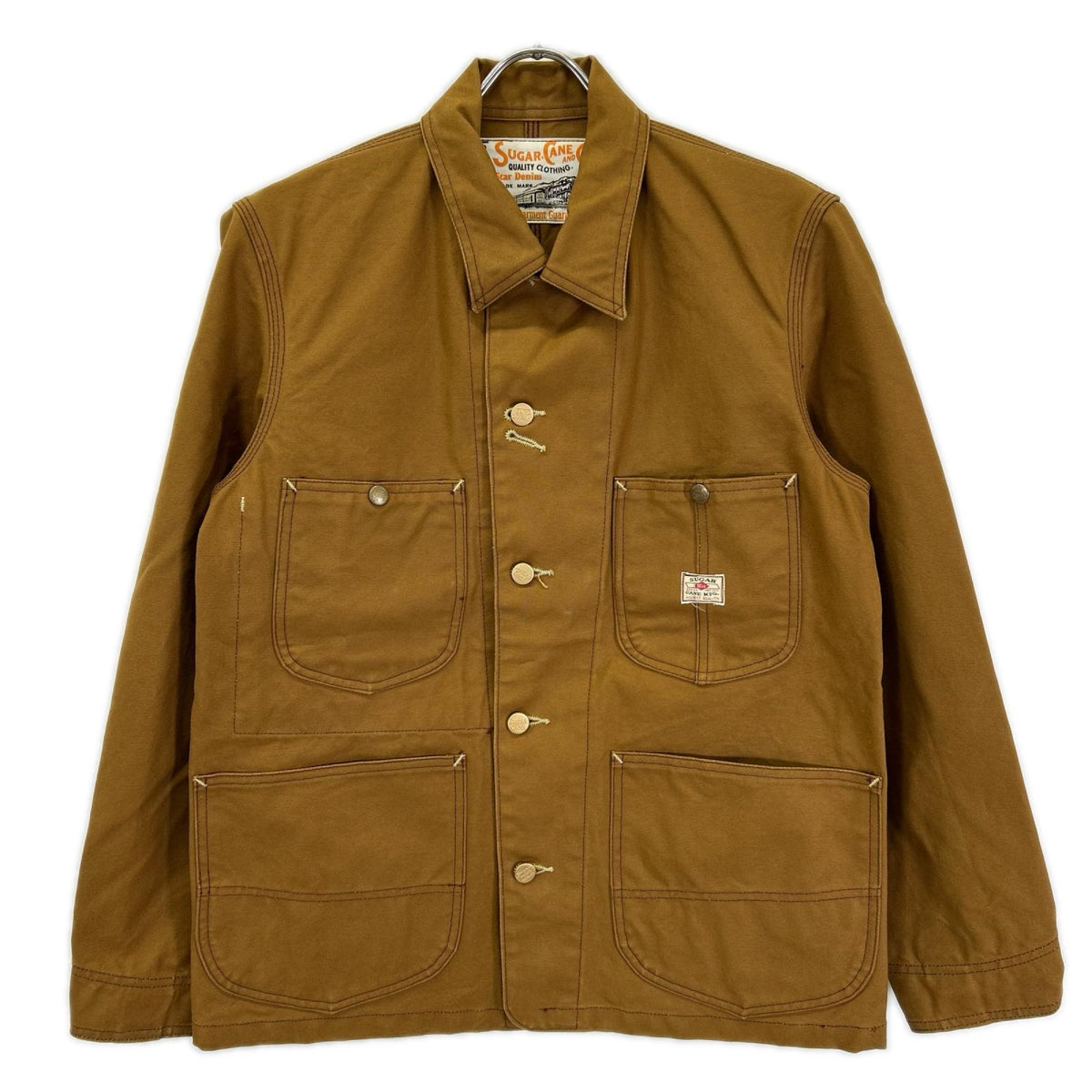 SUGAR CANE シュガーケーン SC14374 13oz BROWN DUCK WORK COAT/ブラウンダックワークコート ジャケット