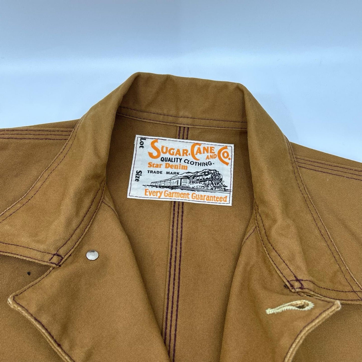 SUGAR CANE シュガーケーン SC14374 13oz BROWN DUCK WORK COAT/ブラウンダックワークコート ジャケット