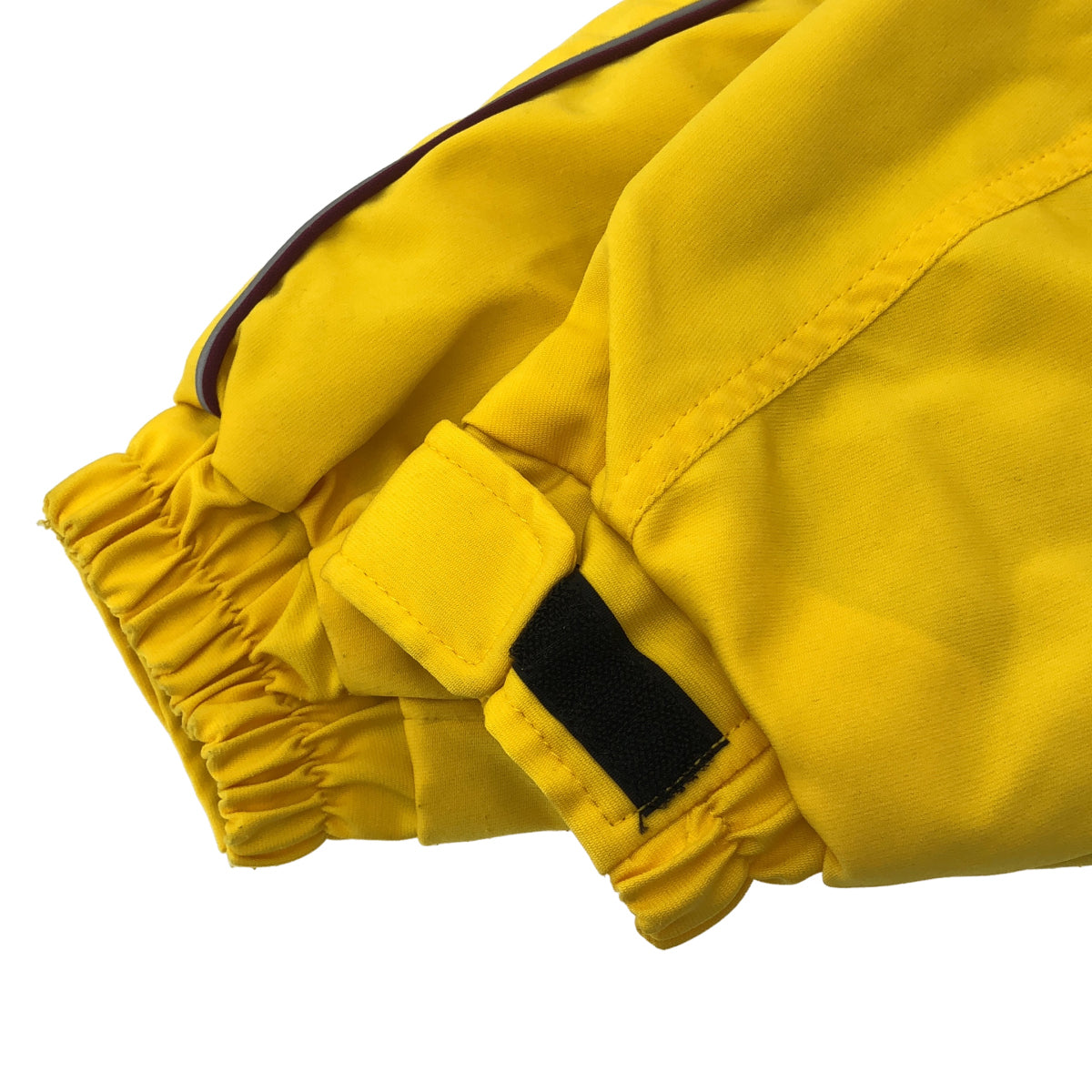 DESCENTE デサント CMP-3401 イエロー ポリエステル ラバーロゴ ジップアップ フーデッドスキージャケット トップス