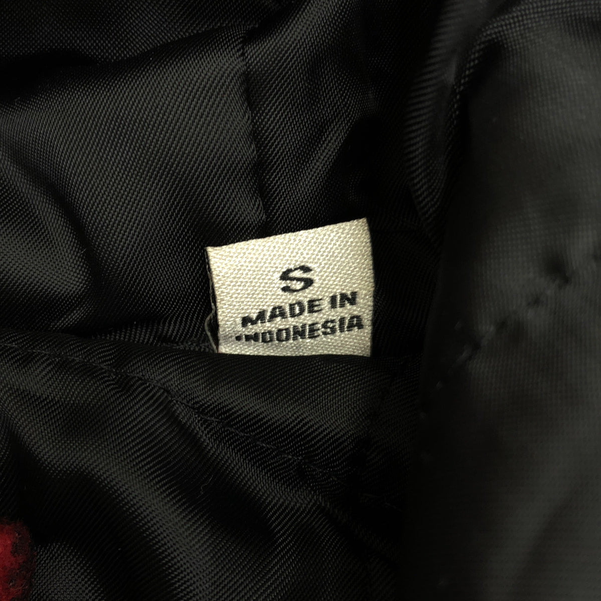 LEVI'S リーバイス LM9RH047 レッド×ブラック ウール混 チェック柄デザインジップフーディ トップス