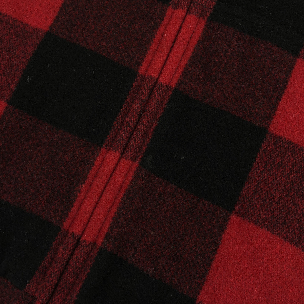 LEVI'S リーバイス LM9RH047 レッド×ブラック ウール混 チェック柄デザインジップフーディ トップス