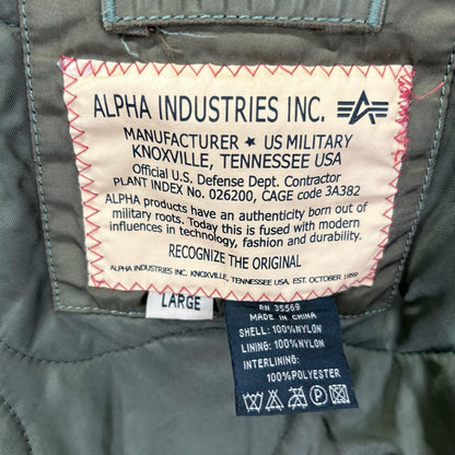 ALPHA INDUSTRIES アルファインダストリーズ MIL-J-23230A CWU-45 カーキ ナイロン AIR-CREW ワッペン MA-1 フライトジャケット ジャケット