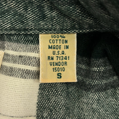 L.L.Bean エルエルビーン 90's グリーン×ホワイト コットン フランネルチェックシャツ トップス