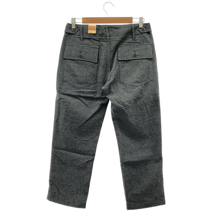EMPIRE&SONS エンパイアアンドサンズ USA製 グレー ウール フロントパッチポケット ベイカーファティーグパンツ ボトムス