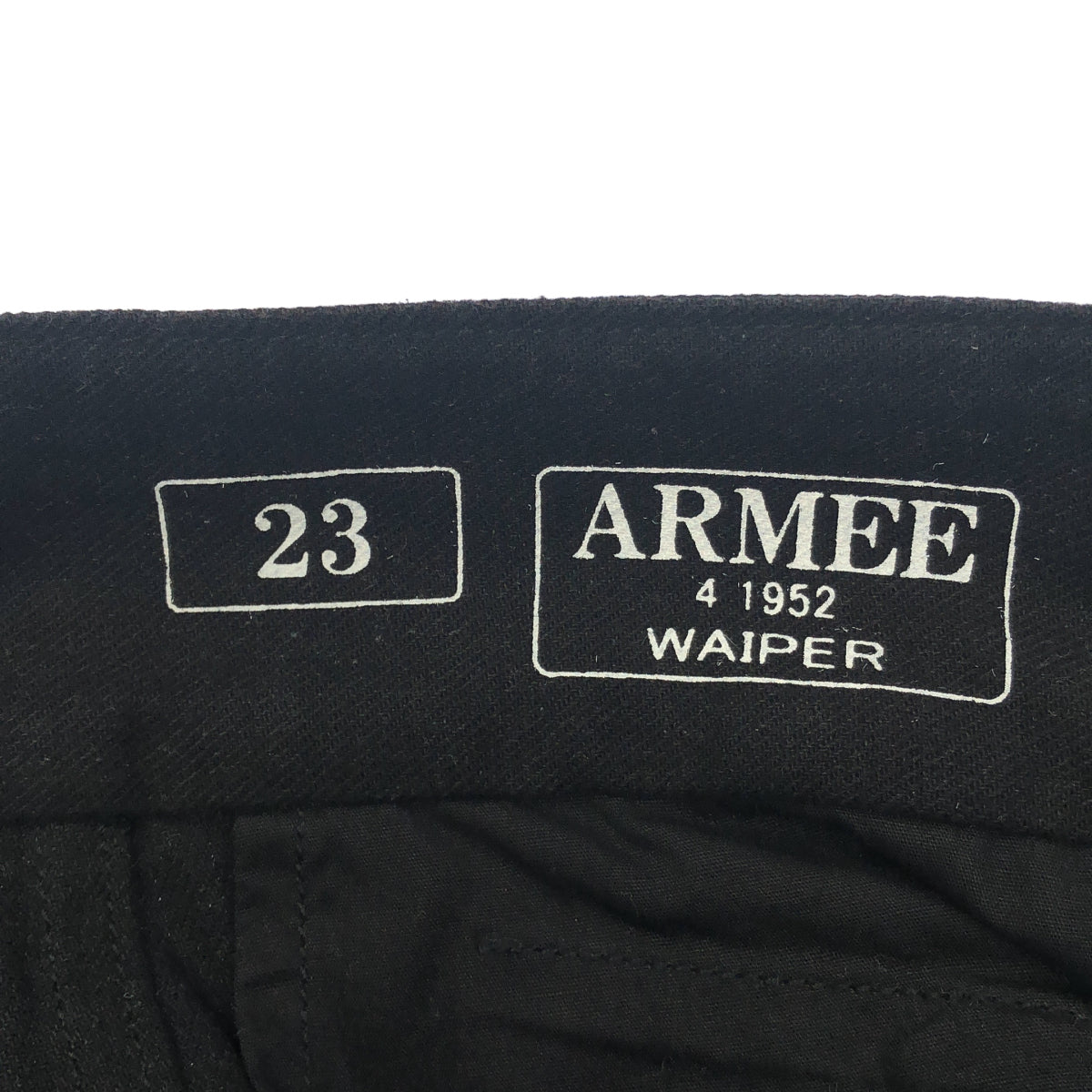 WAIPER ワイパー 21WP93 ARMEE M-47 フランス軍 前期復刻 ブラック コットン カーゴパンツ ボトムス