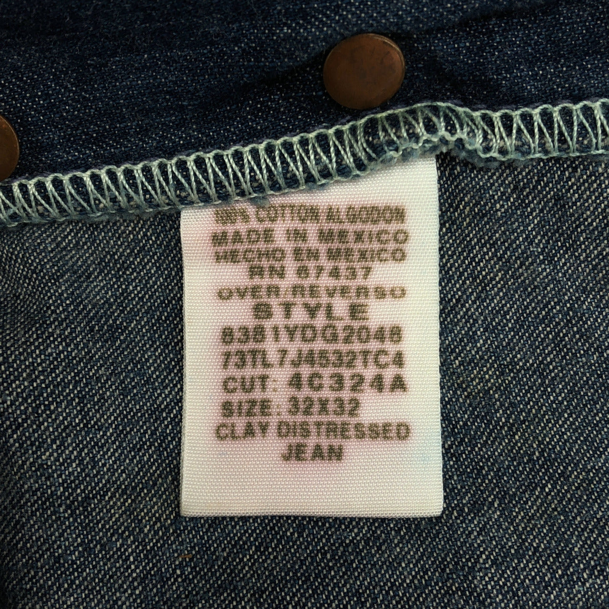 Polo Jeans ポロジーンズ 90's-00's No.67 ウォッシュブルー ボタンフライ リペアードデニムパンツ ボトムス