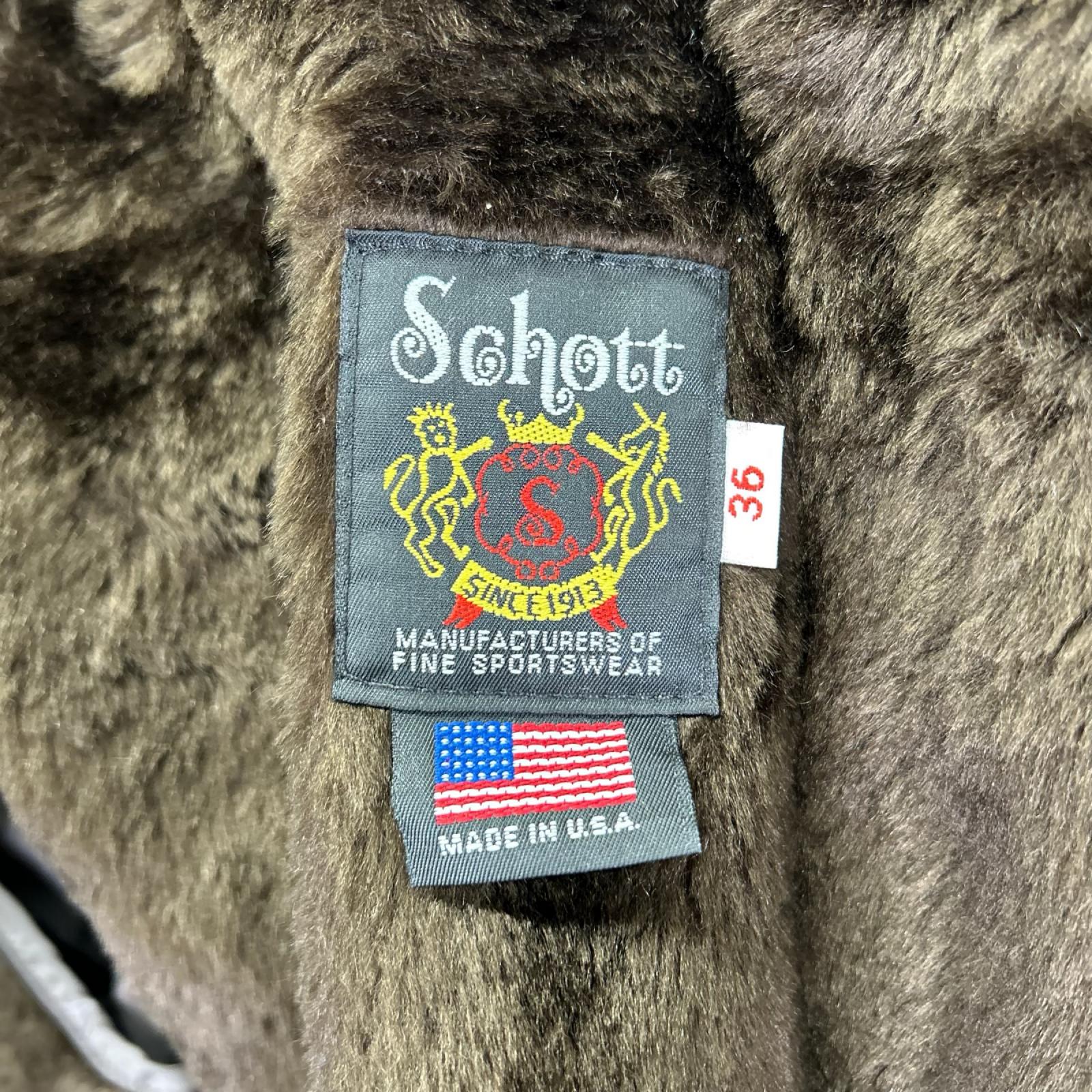 schott ショット ×NISUS HOTEL 7010 174US ネイビー×ダークブラウン オイルドカウハイド ボアカラー G-1 ボンバージャケット ジャケット