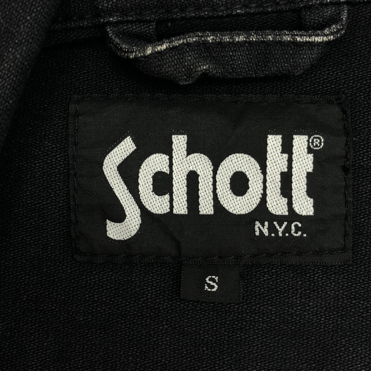 schott ショット 3132019 ブラック コットン ダブルライダースベスト トップス