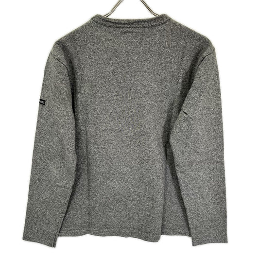 schott ショット 3143092 グレー コットン ワンスター ディアスキンポケット ロングスリーブカットソー トップス