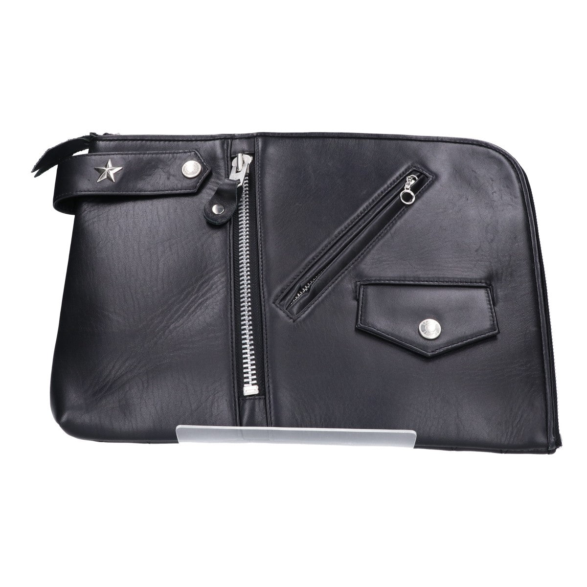 schott ショット 3179006 RIDERS CLUTCH BAG BLACK カウハイド ワンスター キルティング ライダース クラッチバッグ セカンドバッグ クラッチバッグ