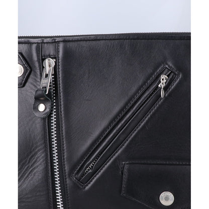 schott ショット 3179006 RIDERS CLUTCH BAG BLACK カウハイド ワンスター キルティング ライダース クラッチバッグ セカンドバッグ クラッチバッグ