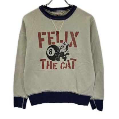 TOYS McCOY PRODUCT トイズマッコイプロダクト TMC2360 サンド×ネイビー MILITARY SWEAT SHIRT FELIX THE CAT 8 BALL トップス