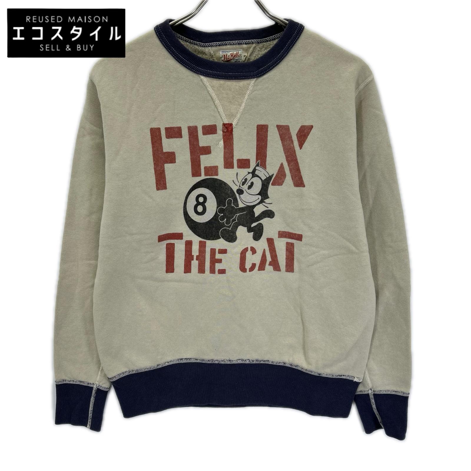 TOYS McCOY PRODUCT トイズマッコイプロダクト TMC2360 サンド×ネイビー MILITARY SWEAT SHIRT FELIX THE CAT 8 BALL トップス