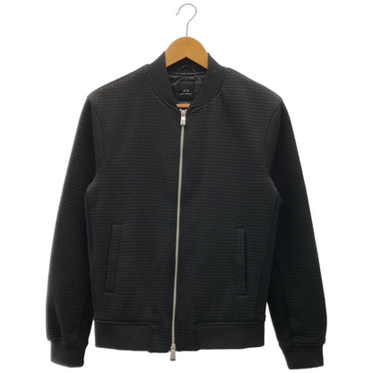 ARMANI EXCHANGE アルマーニエクスチェンジ 3HZB80 ZJT4Z ブラック ポリエステル ジップアップ ワッフルキルティングジャケット トップス