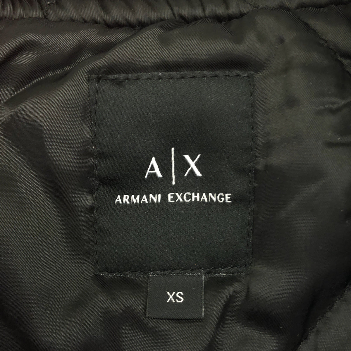 ARMANI EXCHANGE アルマーニエクスチェンジ 3HZB80 ZJT4Z ブラック ポリエステル ジップアップ ワッフルキルティングジャケット トップス