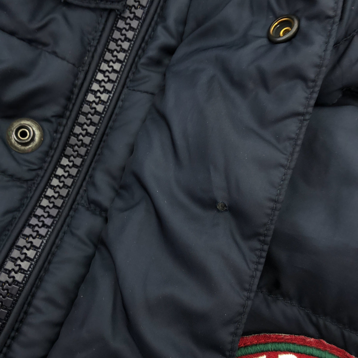 Ralph Lauren Rugby ラルフローレンラグビー ネイビー ポリエステル ワッペンデザイン フーデッドダウンジャケット トップス