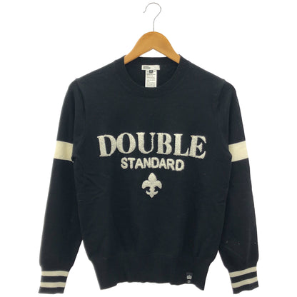 DOUBLE STANDARD CLOTHING ダブルスタンダードクロージング 0209-070-251 25年製 ブラック SNOWY ロゴ入りセーター トップス