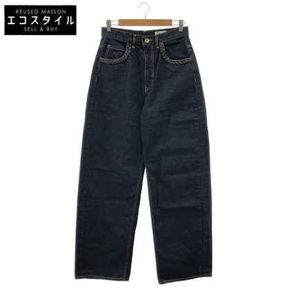DOUBLE STANDARD CLOTHING ダブルスタンダードクロージング 0206-181-241 24年製 インディゴ 12.5oz 反応デニムワイドパンツ ボトムス