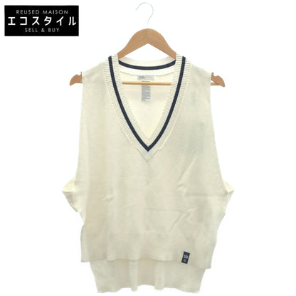 DOUBLE STANDARD CLOTHING ダブルスタンダードクロージング 0509-060-231 ホワイト コットン Vネックニットベスト トップス