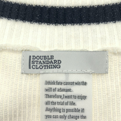 DOUBLE STANDARD CLOTHING ダブルスタンダードクロージング 0509-060-231 ホワイト コットン Vネックニットベスト トップス