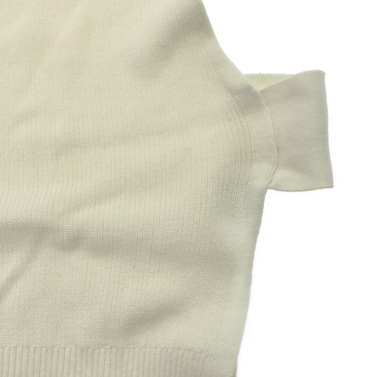DOUBLE STANDARD CLOTHING ダブルスタンダードクロージング 0509-060-231 ホワイト コットン Vネックニットベスト トップス