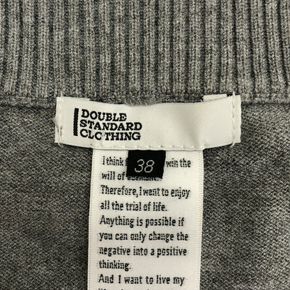 DOUBLE STANDARD CLOTHING ダブルスタンダードクロージング 0209-440-233 グレー インターシャ ラジカセ柄ニット トップス