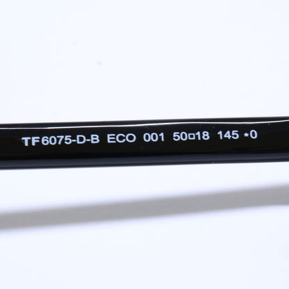 TOM FORD トムフォード TF6075-D-B ECO 001 ブルーライトカットレンズ オーバルシェイプ アイウェア 眼鏡