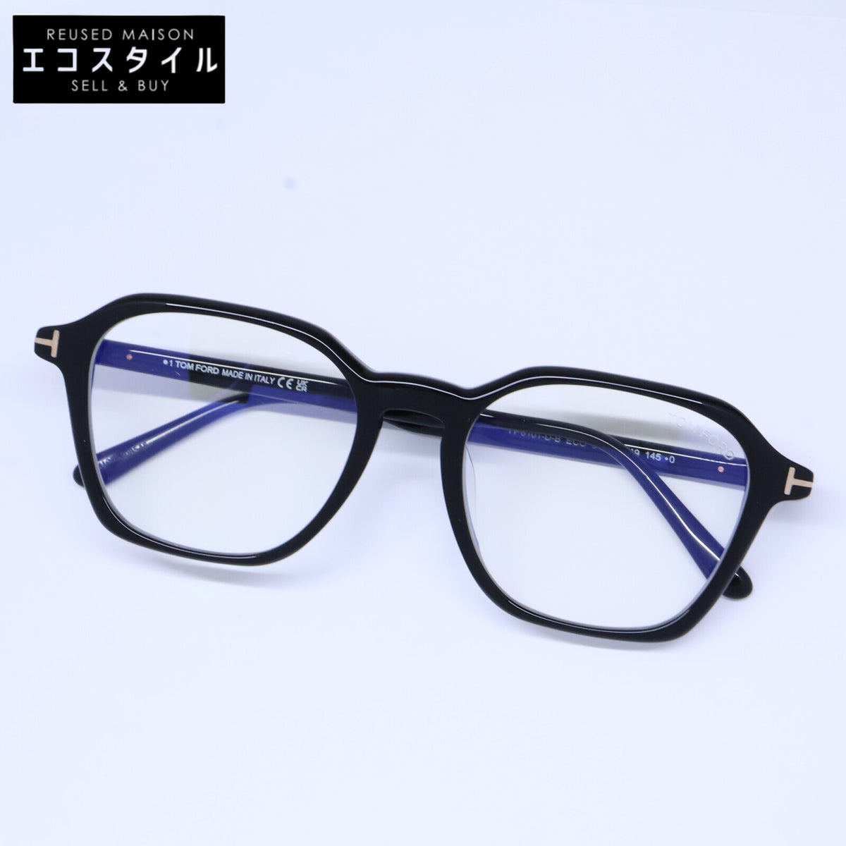 TOM FORD トムフォード TF6101-D-B ECO 001 ブルーライトカットレンズ ウェリントンシェイプ アイウェア 眼鏡