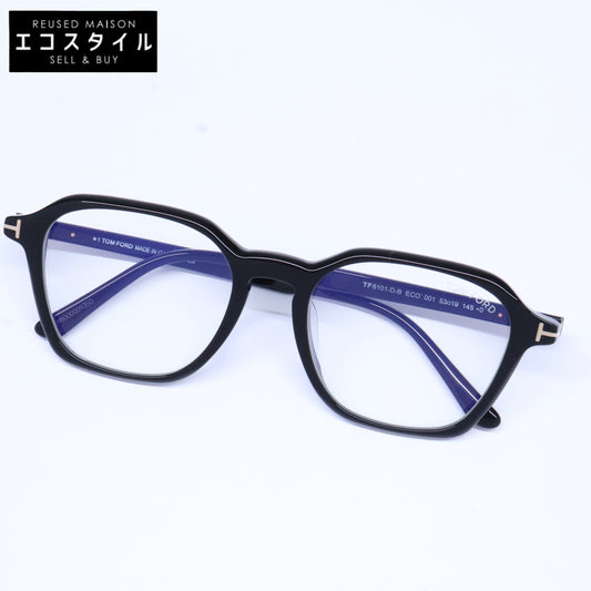 TOM FORD Tom Ford TF6101-D-B ECO 001 Blue-Light-Blocking Lenses Wellington-Shape Eyewear Glasses