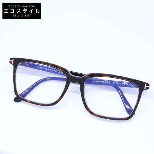 TOM FORD トムフォード 【新品未使用】TF6100-D-B ECO 052 ブルーライトカットレンズ スクエアシェイプ アイウェア 眼鏡