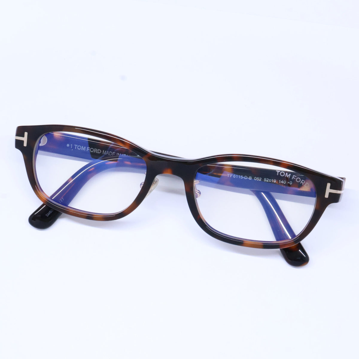 TOM FORD トムフォード 【新品未使用】TF6115-D-B 052 ブルーライトカットレンズ スクエアシェイプ アイウェア 眼鏡