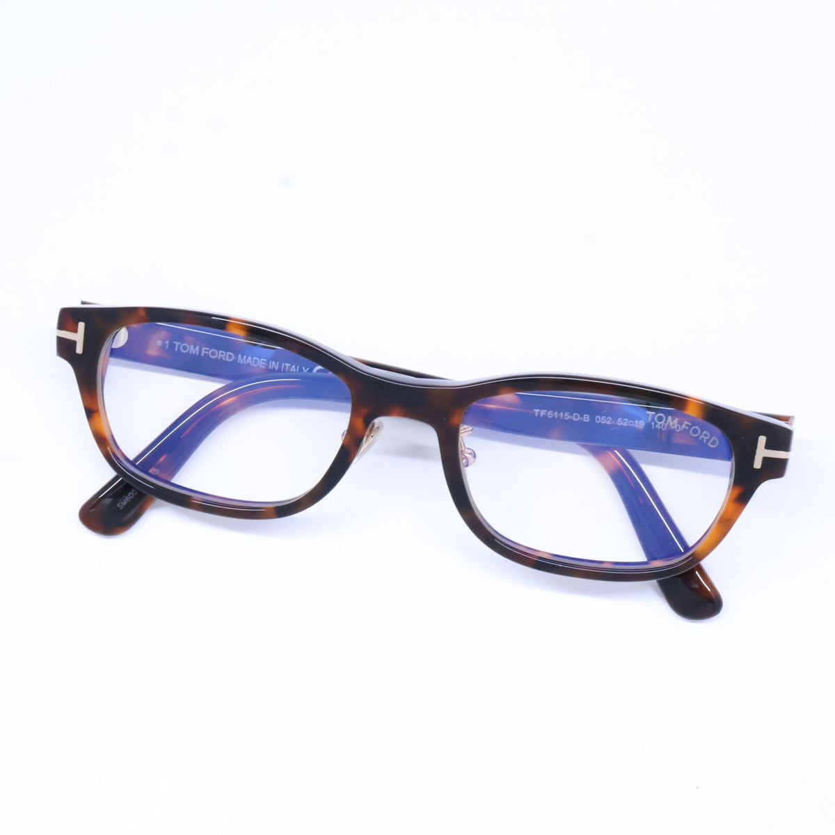 TOM FORD トムフォード 【新品未使用】TF6115-D-B 052 ブルーライトカットレンズ スクエアシェイプ アイウェア 眼鏡
