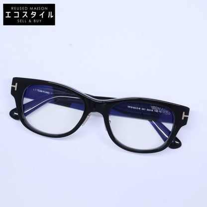 TOM FORD トムフォード 【美品】TF6163-D-B 001 ブルーライトカットレンズ ウェリントンシェイプ アイウェア 眼鏡