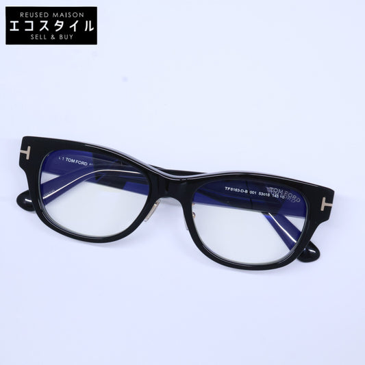 TOM FORD トムフォード 【美品】TF6163-D-B 001 ブルーライトカットレンズ ウェリントンシェイプ アイウェア 眼鏡
