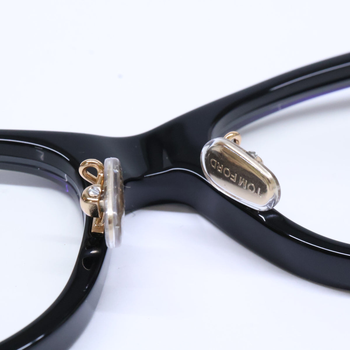 TOM FORD トムフォード 【美品】TF6163-D-B 001 ブルーライトカットレンズ ウェリントンシェイプ アイウェア 眼鏡