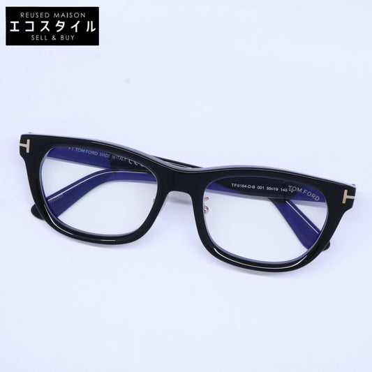TOM FORD トムフォード TF6164-D-B 001 ブルーライトカットレンズ スクエアシェイプ アイウェア 眼鏡